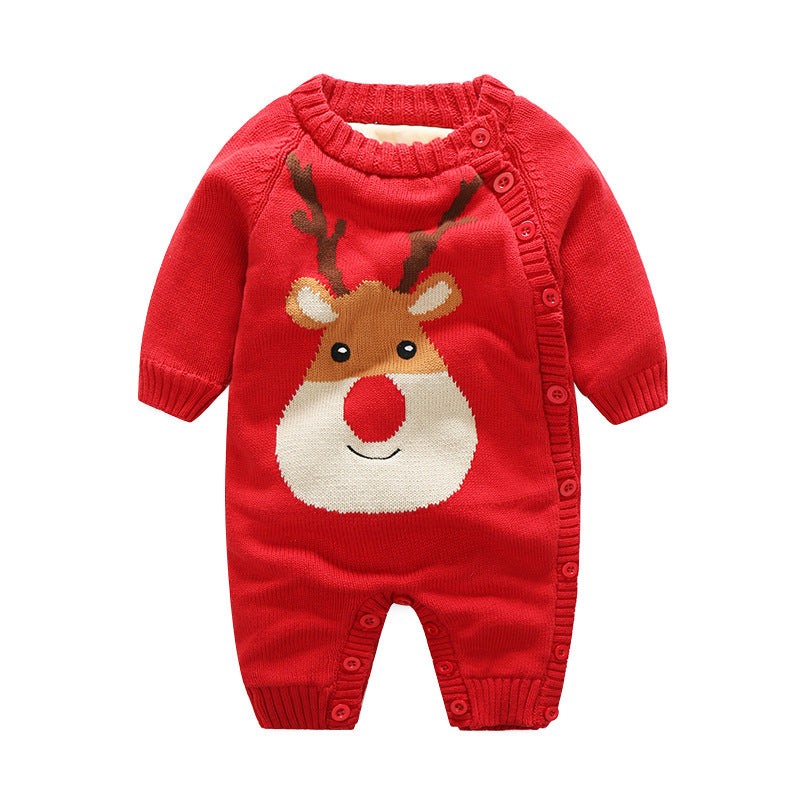 Newborn Baby Clothes Baby Crawling Clothes Thickening Out Baby Harness - Cindi Book