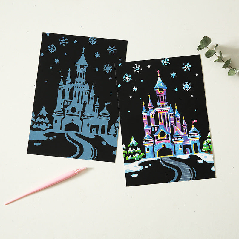 Dreamlike Scratch Art Paper For Kids Crafts - Cindi Book