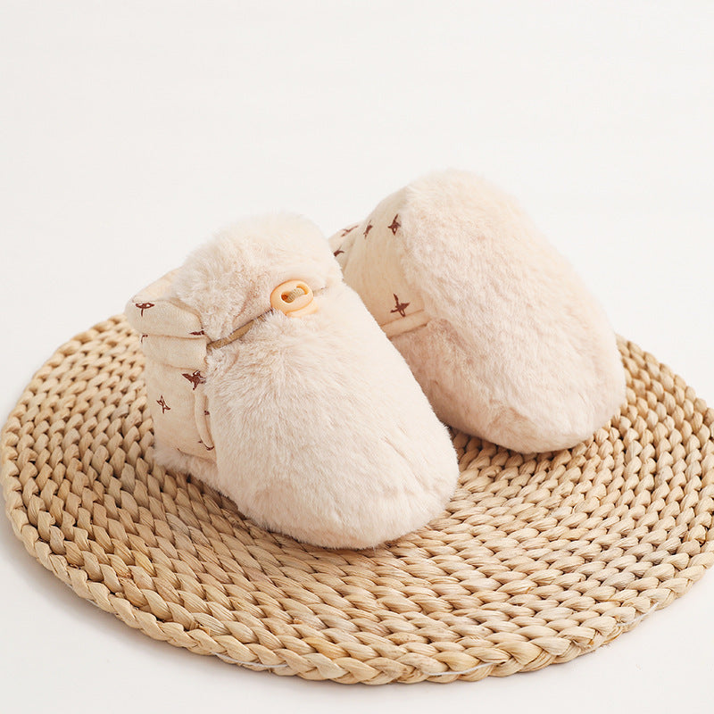 Fallwinter Soft-soled Anti-fall Warm Baby Toddler Shoes - Cindi Book
