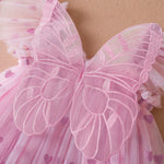Three-dimensional Wings Mesh Girl Dress - Cindi Book