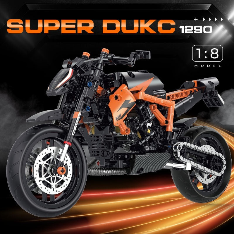 Building Blocks Motorcycle Toy Model Table Ornaments - Cindi Book