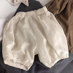 Children's Solid Color Cotton Linen Pants - Cindi Book