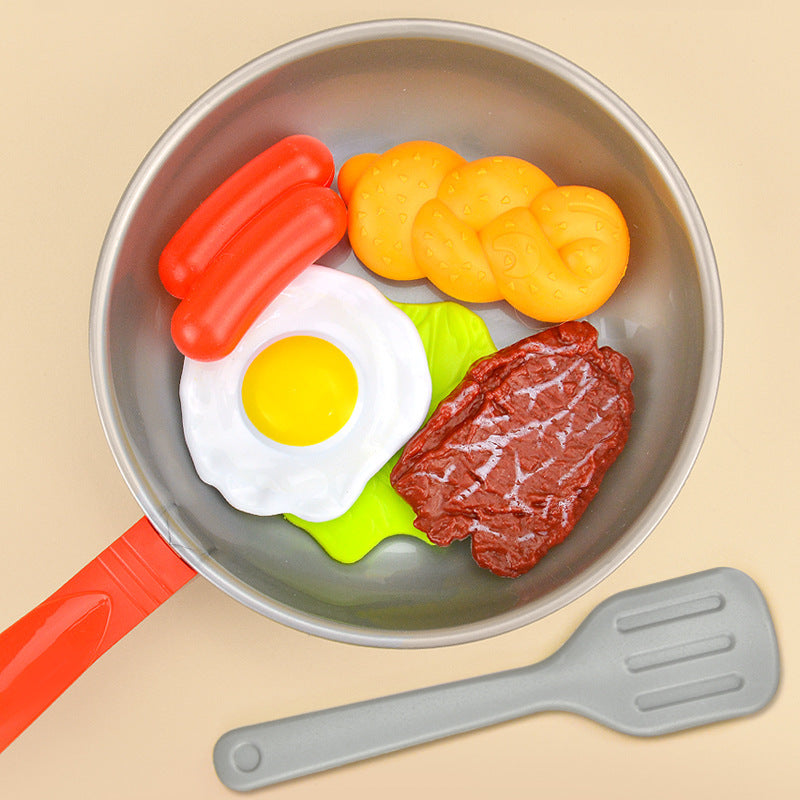 Children Play House Pan Spatula Steak Kitchen Toy Set - Cindi Book
