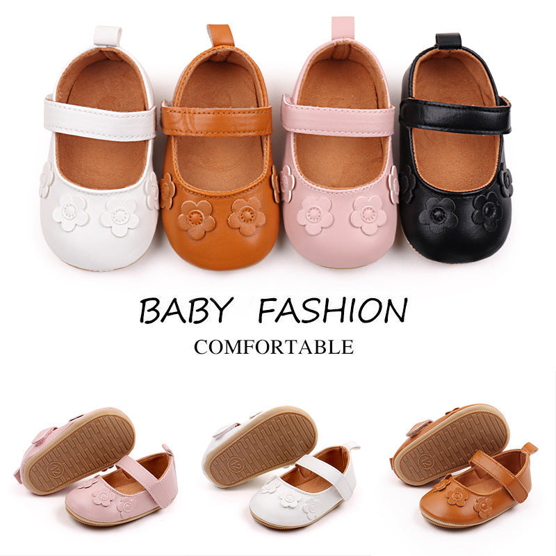 Flower Baby Soft Bottom Non-slip Toddler Shoes - Cindi Book