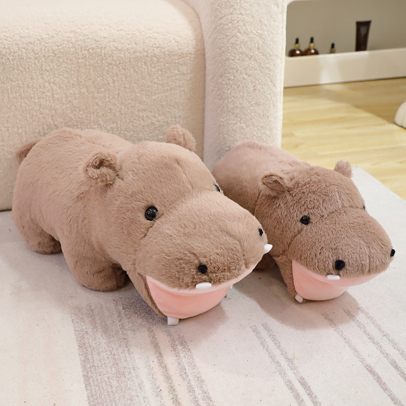 Cute Fat Hippo Plush Doll Doll Pillow Cushion - Cindi Book
