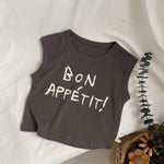 Children's Letter Printed Sleeveless Vest For Boys And Girls Loose Casual Top - Cindi Book