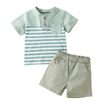 Infant Children Dried Slice Stitching Open Collar Suit - Cindi Book