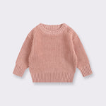 Simple Solid Color Girls' Round Neck Base Knitwear - Cindi Book