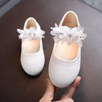 Solid Color Girl Rhinestone String Flower Small Single-layer Shoes Dancing Shoes - Cindi Book