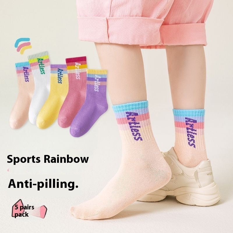 Children's Socks Tube Socks Springsummer Thin Breathable - Cindi Book