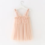 Children's Mesh Dress Sling Birthday Dress Pettiskirt Three-dimensional Angel Wings Fairy Fashionable Skirt - Cindi Book