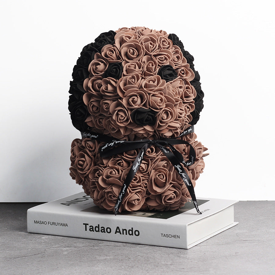 Creative Style Rose Dog Doll Christmas Gift Decoration - Cindi Book