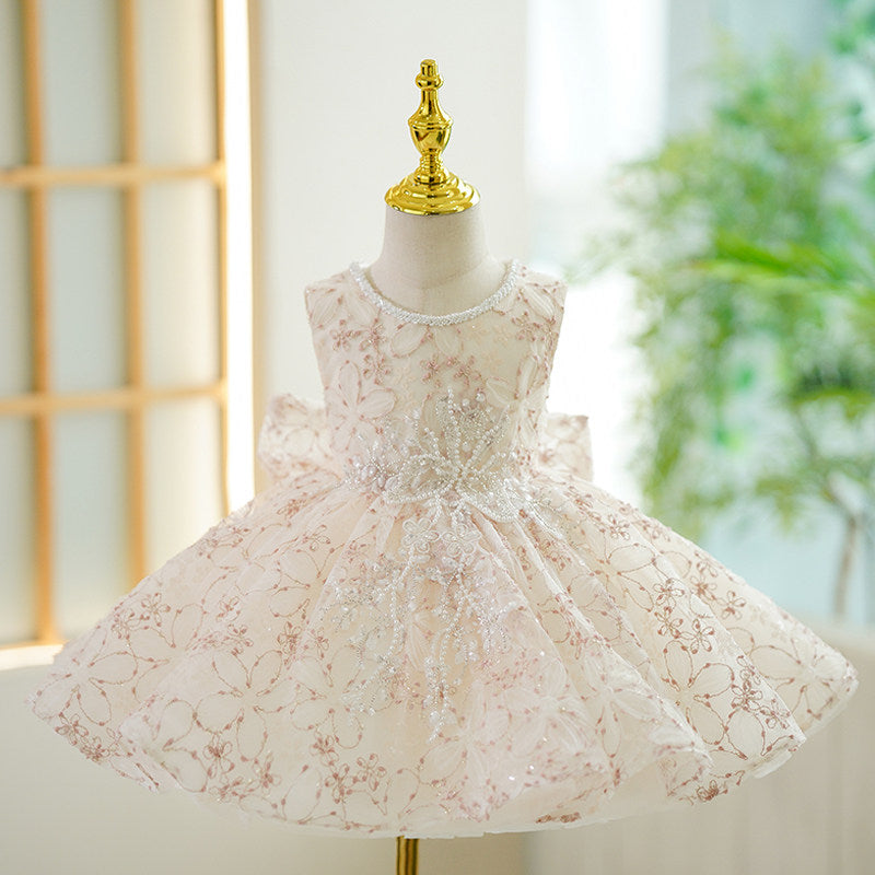 Champagne-colored High-end Piano-style Tutu Performance Outfit - Cindi Book