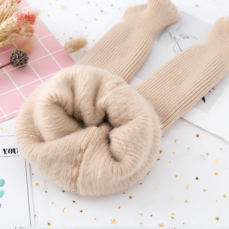 Add Fleece Pantyhose And Thick Fall And Winter Leggings For Boys And Girls - Cindi Book