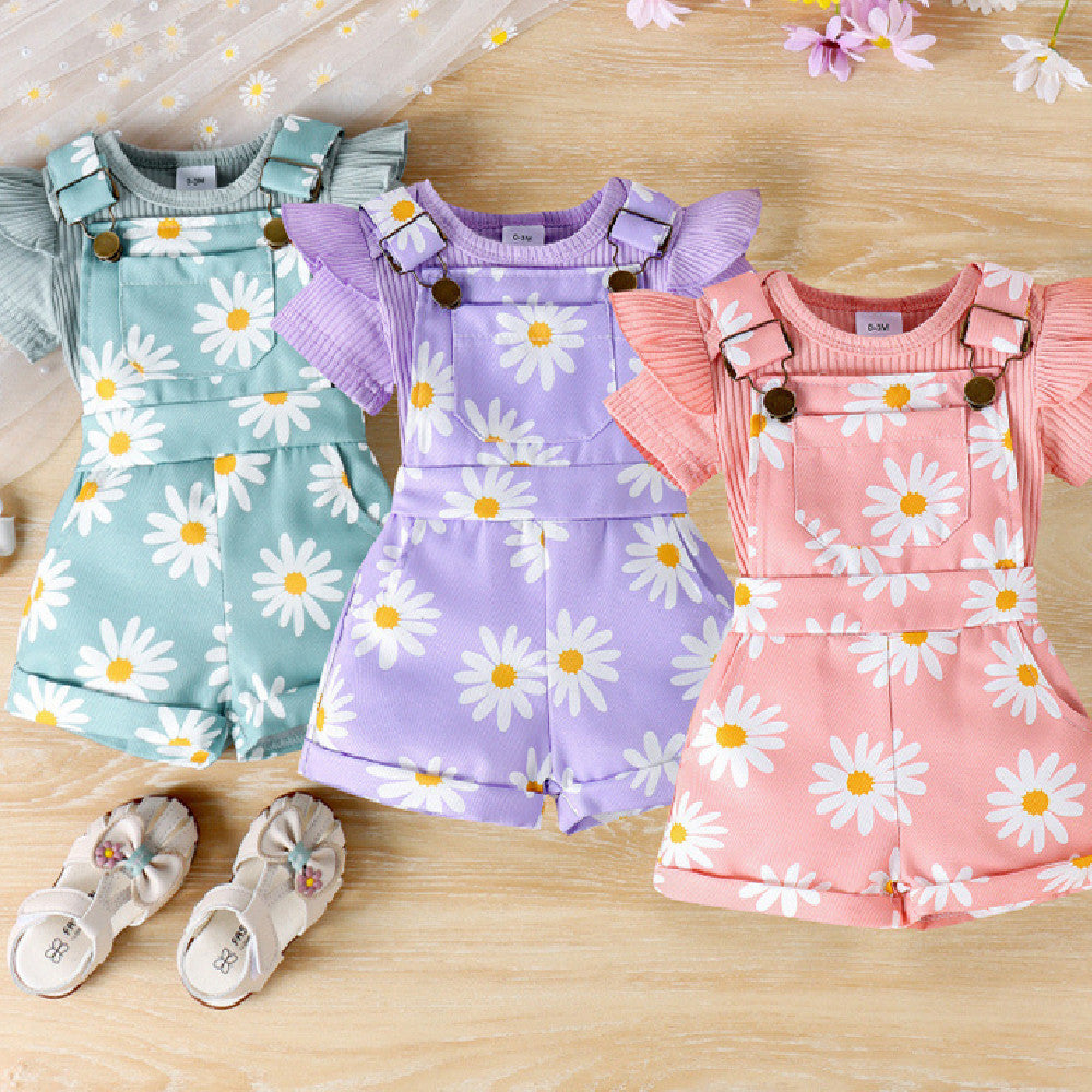 Bottom-covering Rompers Suspender Pants Baby Suit - Cindi Book