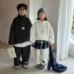 Winter Clothes For Boys And Girls Korean-style Labeling Half Zipper Two-piece Set - Cindi Book