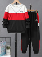 Design Sense Multicolor Hoodie Pants Two-piece Set - Cindi Book