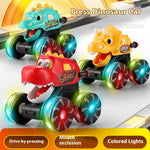 Inertial Sliding Model Light Pressing Dinosaur Toy Car - Cindi Book