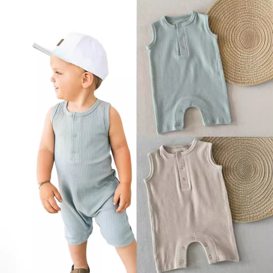 Baby Jumpsuit Grade A Summer Sleeveless Vest - Cindi Book