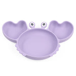Silicone Split Cutlery Crab Plate For Infants - Cindi Book