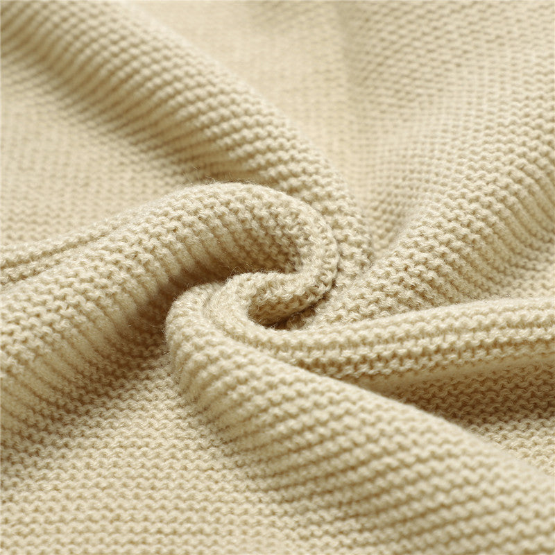 Knitted Baby Blankets Newborn Swaddle Wrap Ruffle - Cindi Book