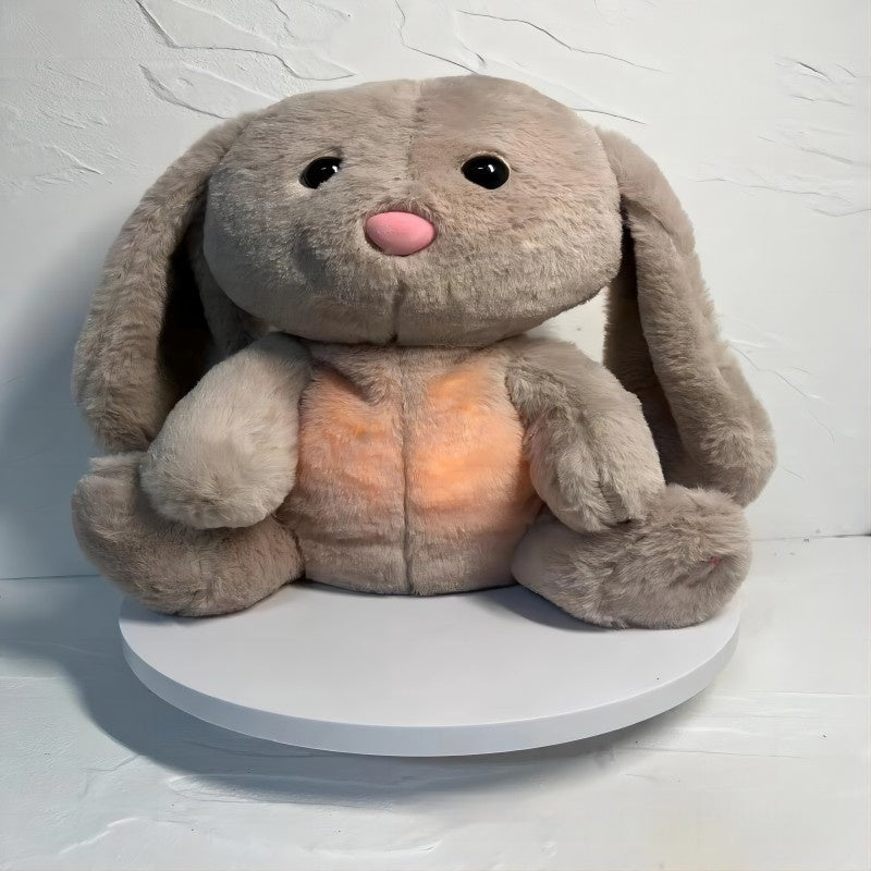Breathing Rabbit Soothing Sensory Plush Toy With Relieve Anxiety Bunny Comforter Breathes For Newborn Conciliate Baby - Cindi Book