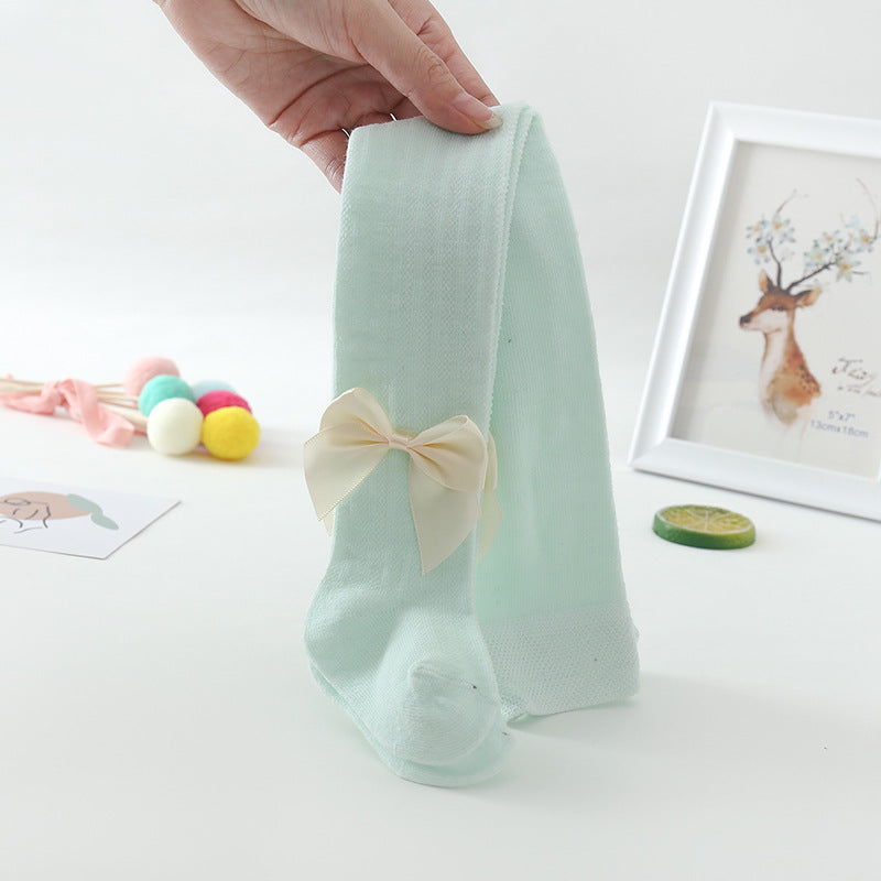 Children's baby pantyhose mesh big bow - Cindi Book