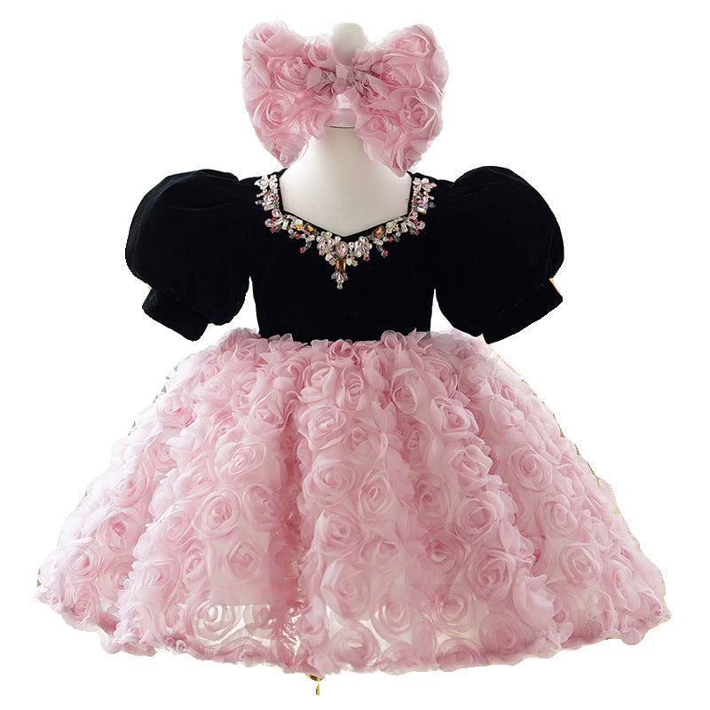 Girls French Sweet Umbrella Princess Dress Girls - Cindi Book