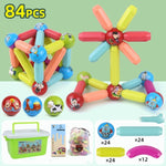 Big Size DIY Magnetic Construction Set Early Learning Constructor Variety Magnetic Rod Building Blocks For Children Toys Gift - Cindi Book