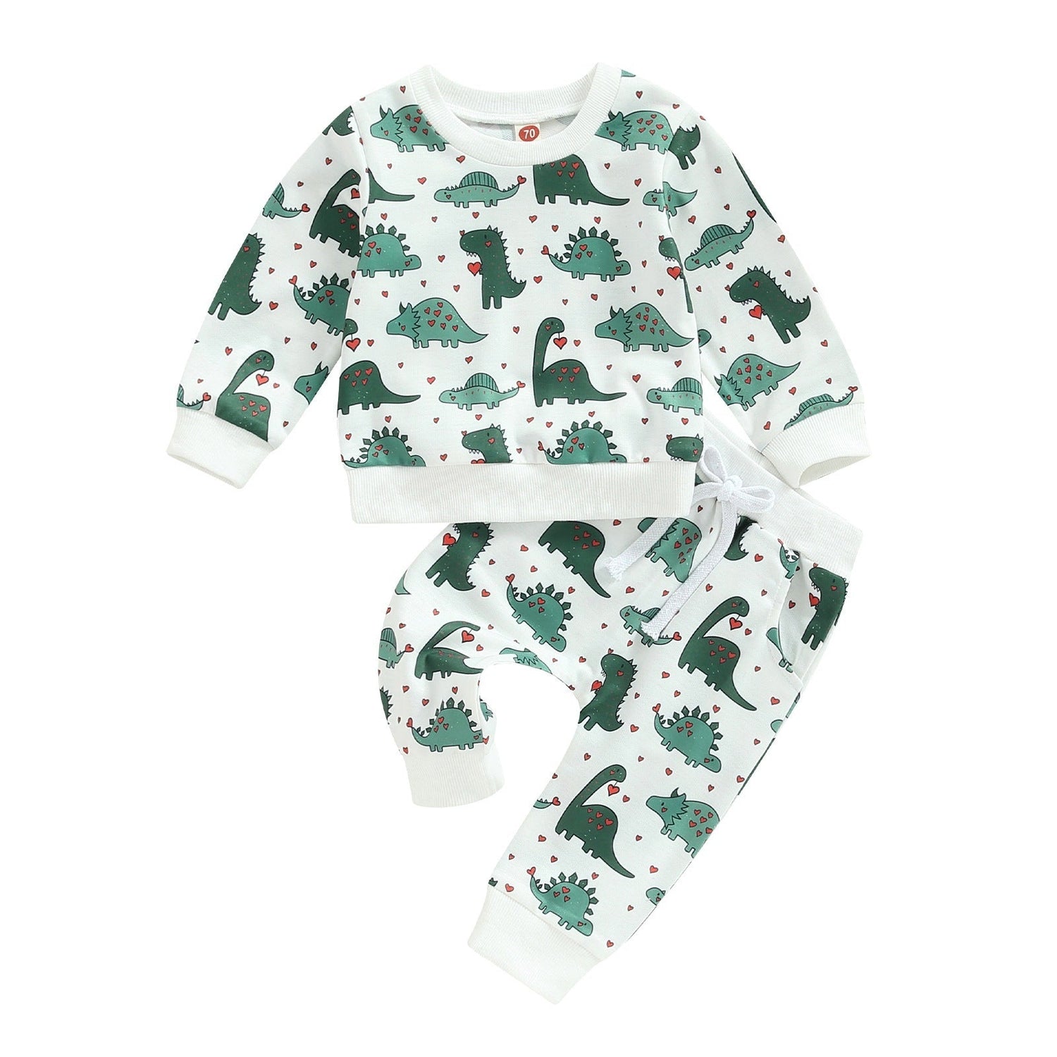 Casual Printed Long-sleeved Sweater Trousers Suit - Cindi Book