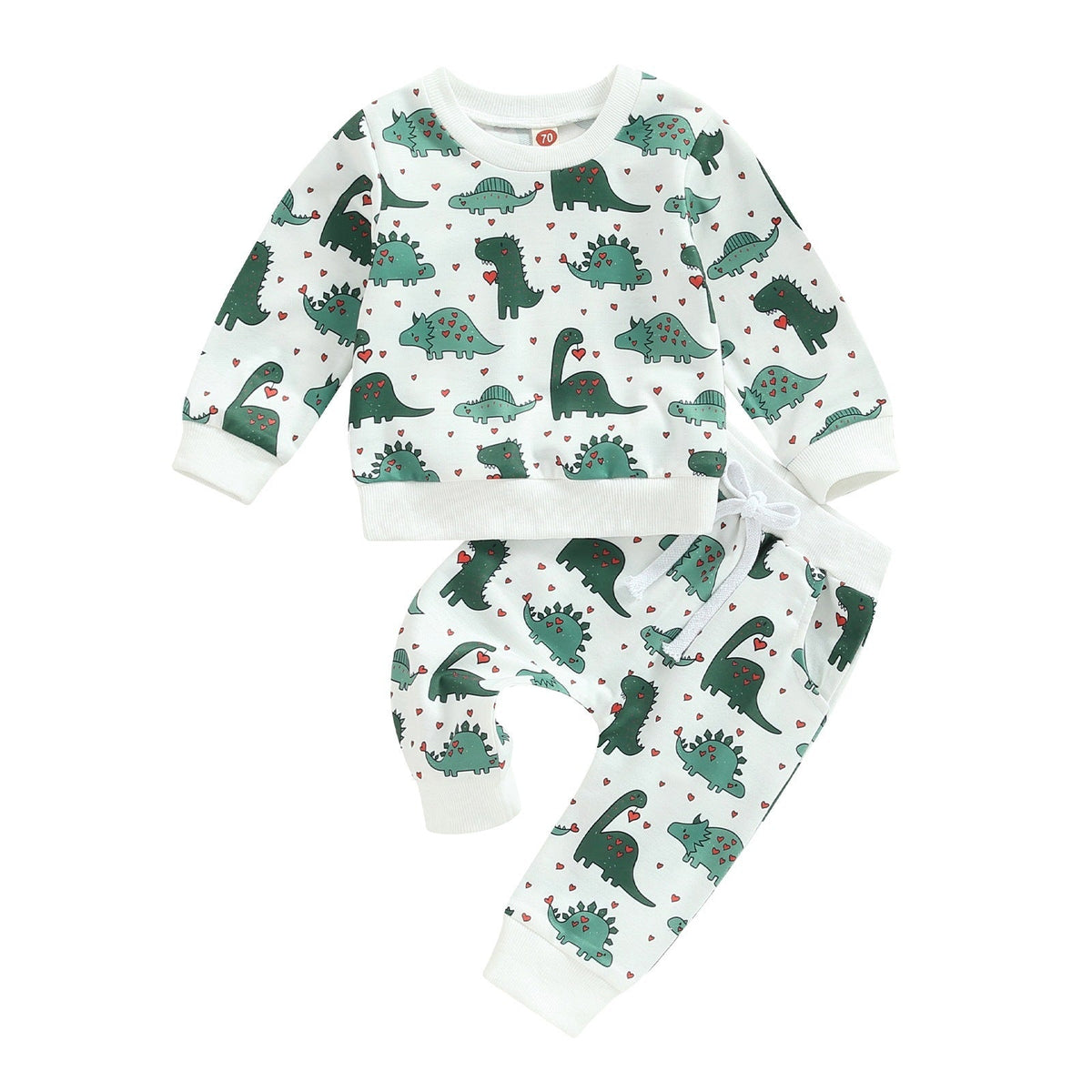 Casual Printed Long-sleeved Sweater Trousers Suit - Cindi Book