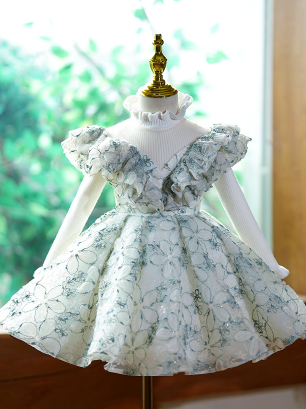 New Floral Princess Dress For Flower Girlssimple And Adorable For Kids Birthdays - Cindi Book