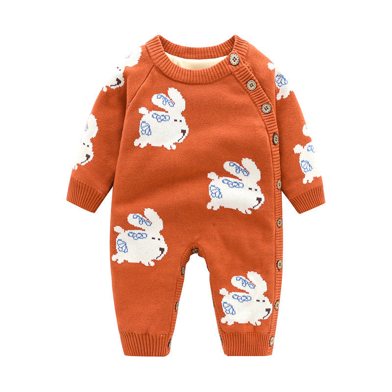 Newborn Baby Clothes Baby Crawling Clothes Thickening Out Baby Harness - Cindi Book