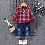 Fashion Personality Leisure Children Denim Suit - Cindi Book