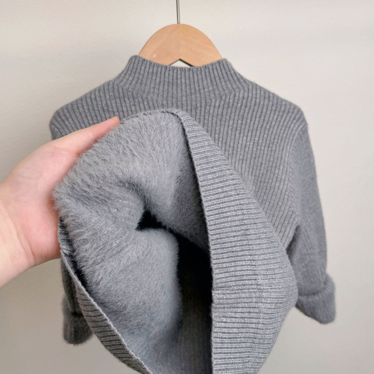 Children's Mock Neck Sweater Knitwear Top - Cindi Book