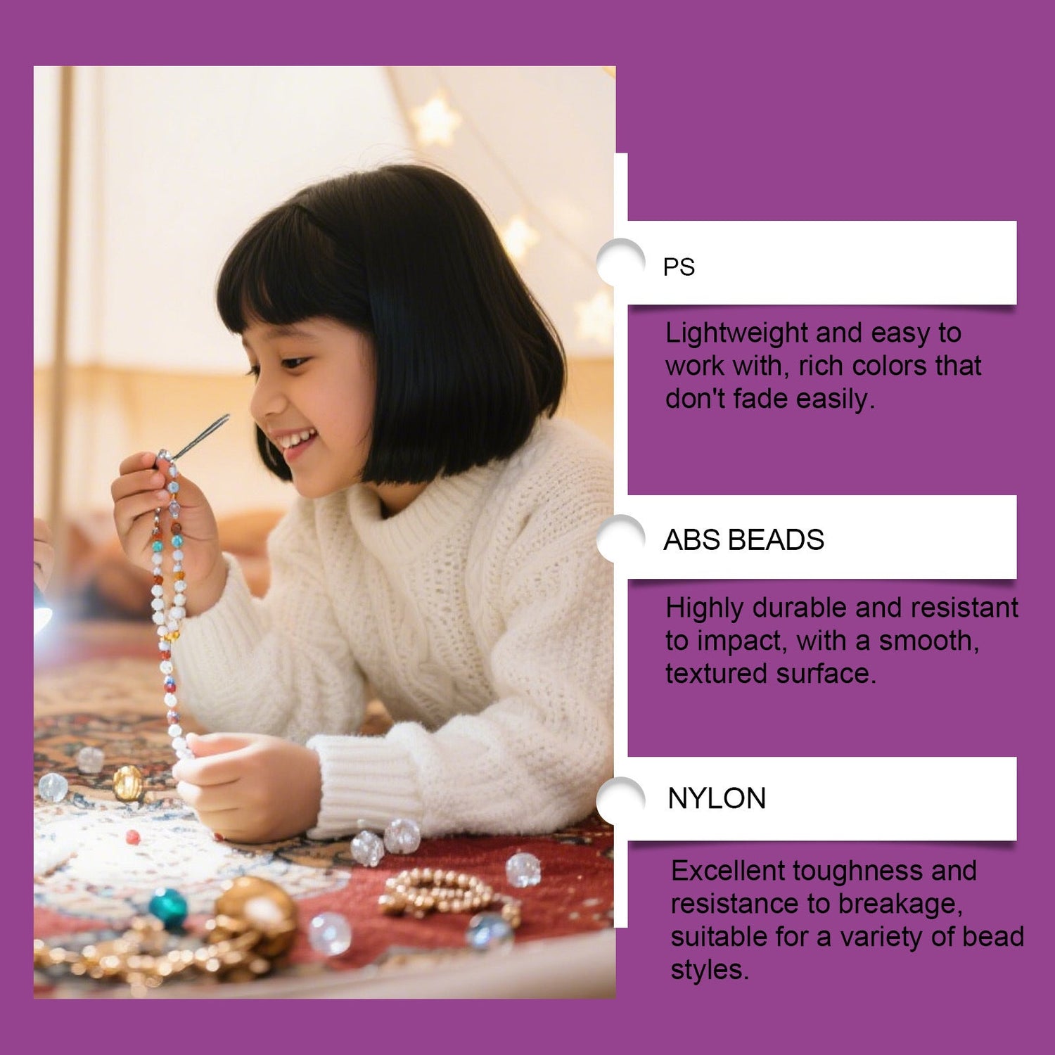 Beaded Bracelet Creation Set Parent-Kids Interaction Creative Handmade Educational Toys