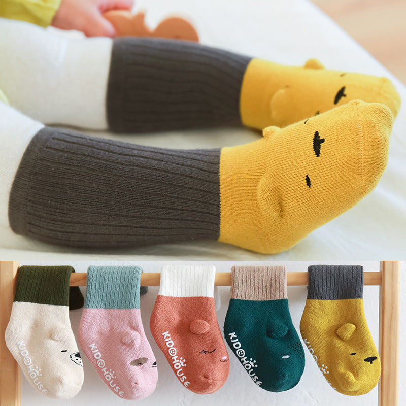 Thick Terry Baby Middle Tube Stereoscopic Anti-skid Floor Socks - Cindi Book