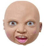 Crying Mask Funny S Y Angry Baby Face Latex Mask Headgear Halloween - Cindi Book