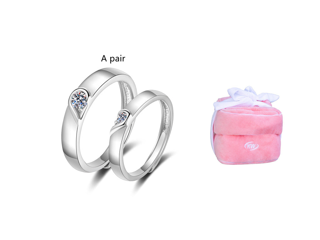 Couple Confession Ring Love Big Diamond Ring Doll Plush Ring Box - Cindi Book