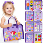 New Busy Book Children's Busy Board Dressing And Buttoning Learning Baby Early Education Preschool Sensory Learning Toy - Cindi Book