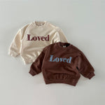 Children Comfortable Letter Crew Neck Top - Cindi Book