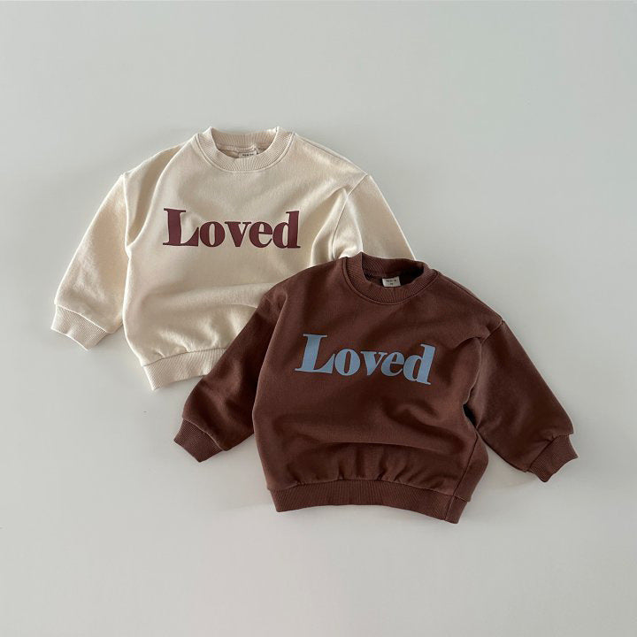 Children Comfortable Letter Crew Neck Top - Cindi Book