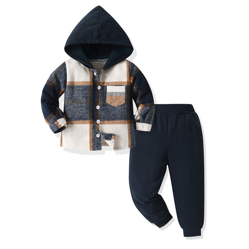 Korean Style All-matching Plaid Shirt Harem Pants - Cindi Book