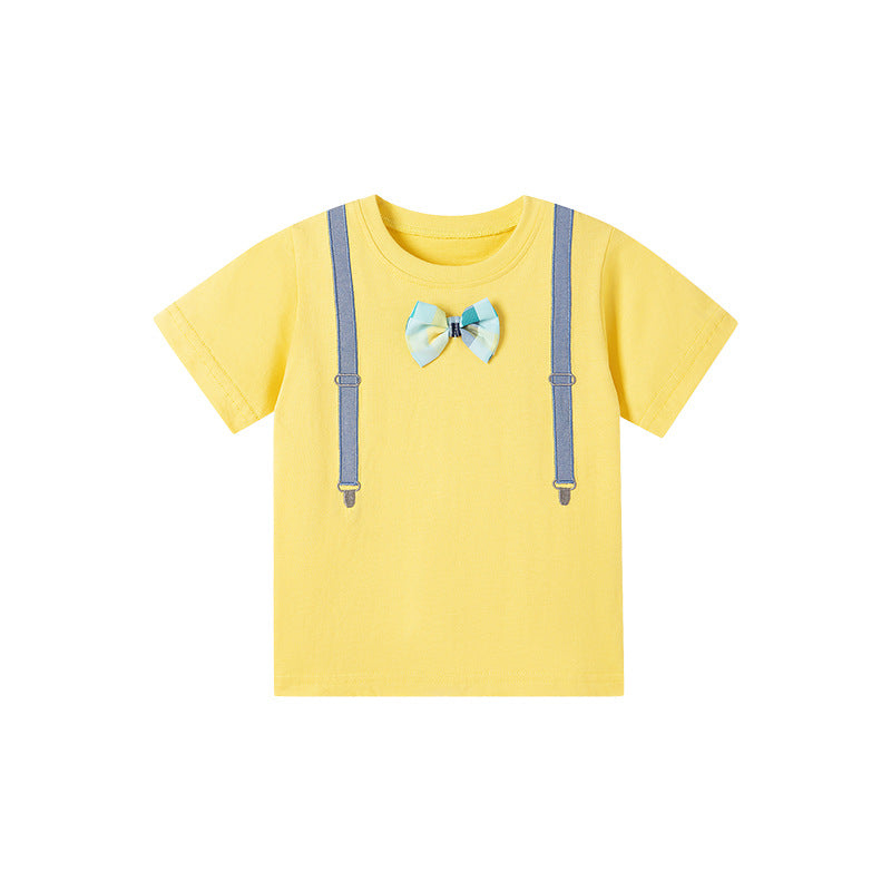 Cute Cotton Embroidered Short-Sleeve T-Shirt For Kids - Cindi Book