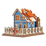 Old World Christmas Crab Shack Ornament - hand-blown glass Christmas tree ornament (view 2)