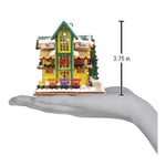Old World Christmas Toy Train Shop Ornament - hand-blown glass Christmas tree ornament (view 3)
