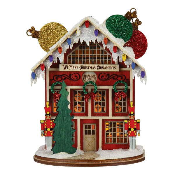 Old World Christmas Ornament Maker's Shop Ornament - hand-blown glass Christmas tree ornament (view 2)