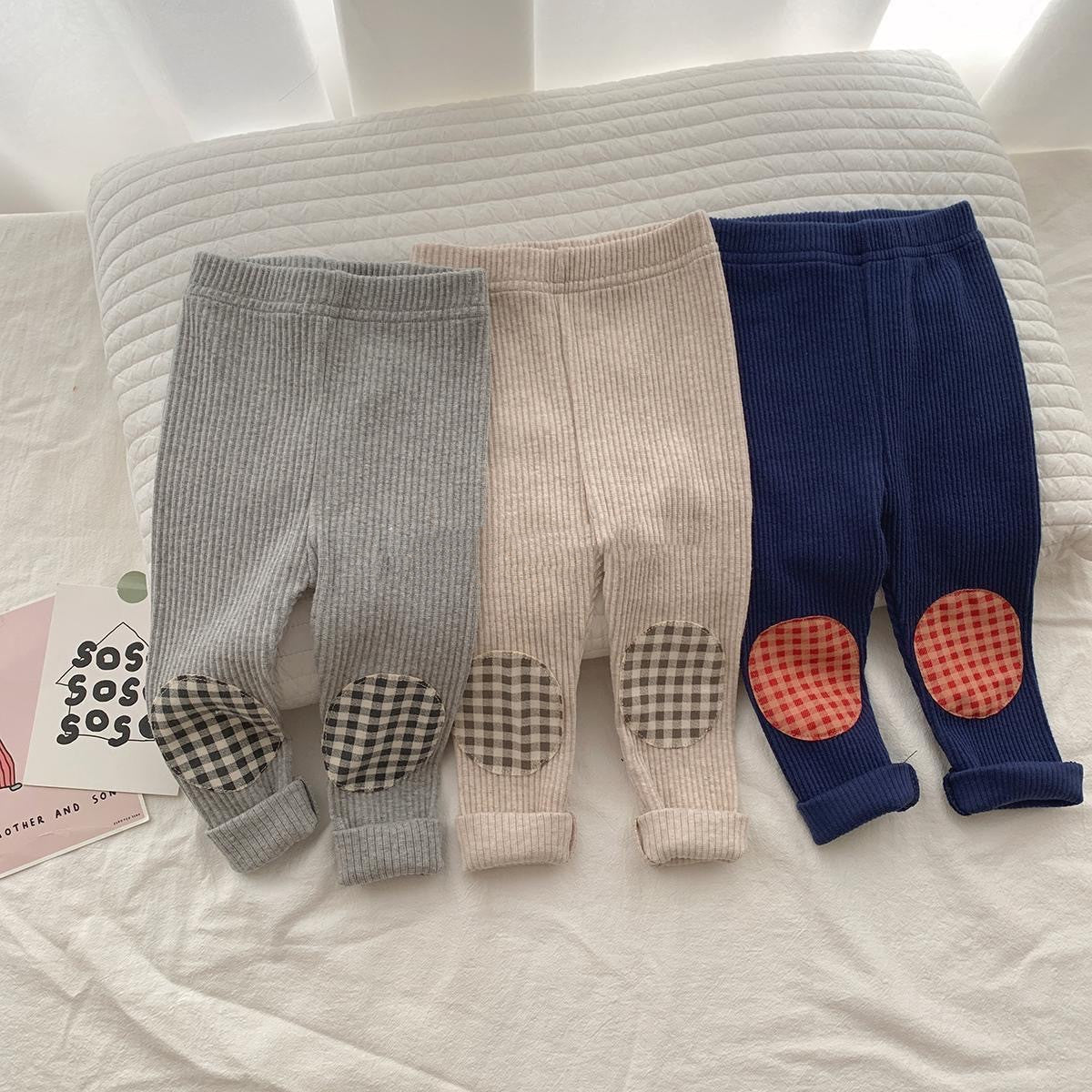Contrast Checked Leggings
