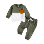 Boy Suit Color-block Crew Neck Long Sleeve - Cindi Book