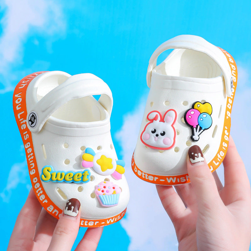 Kids Cartoon Cave Hole Sandals - Cindi Book